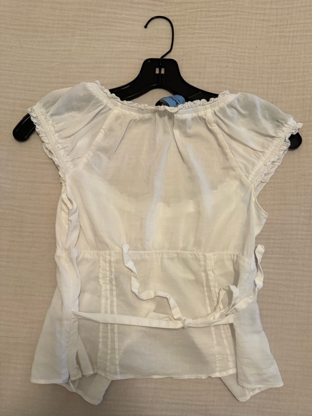 reformation x Devon Lee Carlson Lightweight White Button-Front Women’s Top - Picture 2 of 2